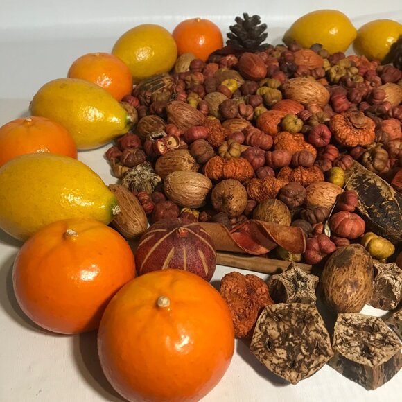 Potpourri Mix With Artificial Lemons & Oranges Fall Decor Premium Decorative - Picture 7 of 16